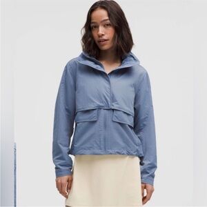 lululemon athletica always effortless jacket washed denim